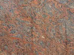 Multi-Colored Red granite slabs\